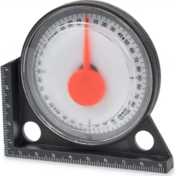 Úhloměr Analogový sklonoměr s magnetickou základnou, průměr 100 mm (TrueTech)
