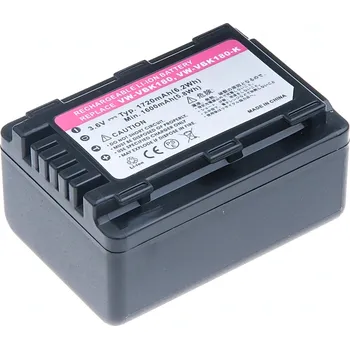 Článková baterie Baterie T6 power Panasonic VW-VBK180, VW-VBL090, 1720mAh, 6,2Wh, černá VCPA0027