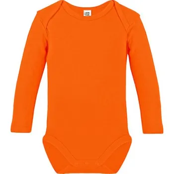 Kojenecký body Link Kids Wear Dětské body s dlouhým rukávem X941 Orange 50-56