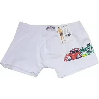 Dětské boxerky chlapecké-60591 - bílá 134/140 772/48