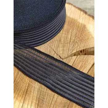 Textilní guma Prošívací pruženka šíře 34 mm barva černá