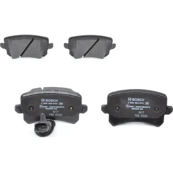 Brzdová destička Sada brzdových destiček, kotoučová brzda BOSCH 0 986 494 814