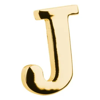 Brož Bubibubi Brož do klopy zlaté písmeno J