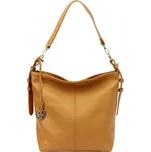 Střední/velká kožená hnědá kabelka na rameno i crossbody Gregorio 1714