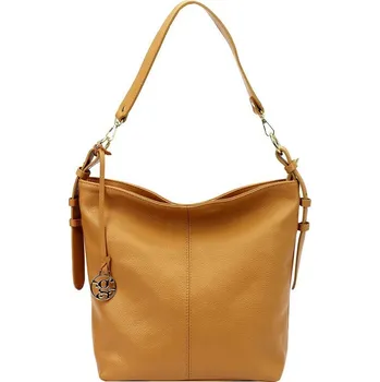 Kabelka Střední/velká kožená hnědá kabelka na rameno i crossbody Gregorio 1714