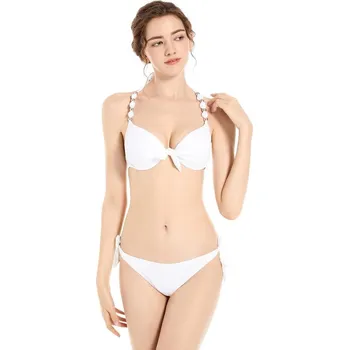 Dámské plavky Dámské dvoudílné plavky Bílá XXL