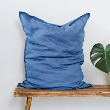 Povlak na dekorativní polštářek TULULUM Lněný povlak na polštář COMFORT MARINE Rozměr polštáře: 70 x 90 cm