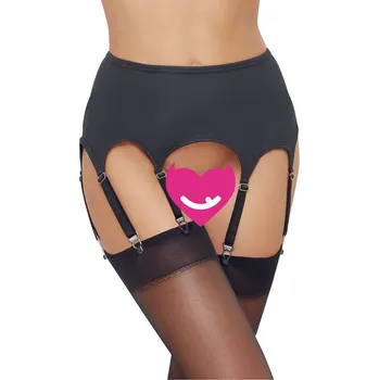 Cottelli Elegant Matte Look Suspender Belt with 8 Straps 2340356 Black Velikost M