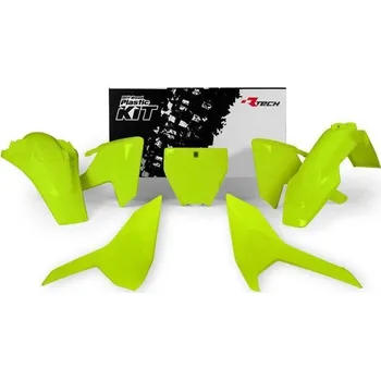 RACETECH kompletní plasty HUSQVARNA TC 125 16-18, TC 250/300 17-18, FC 250/350/450 16-18, FS/FX 350/450 17-18, barva žlutá fluo