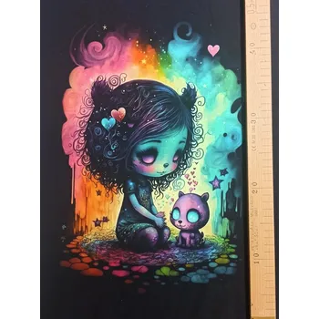 Panel - Teplákovina Holčička a mazlíček