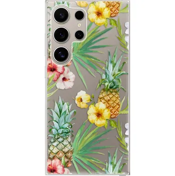 Telefonní příslušenství Odolné silikonové pouzdro iSaprio - Pineapple Pattern 02 - Samsung Galaxy S24 Ultra