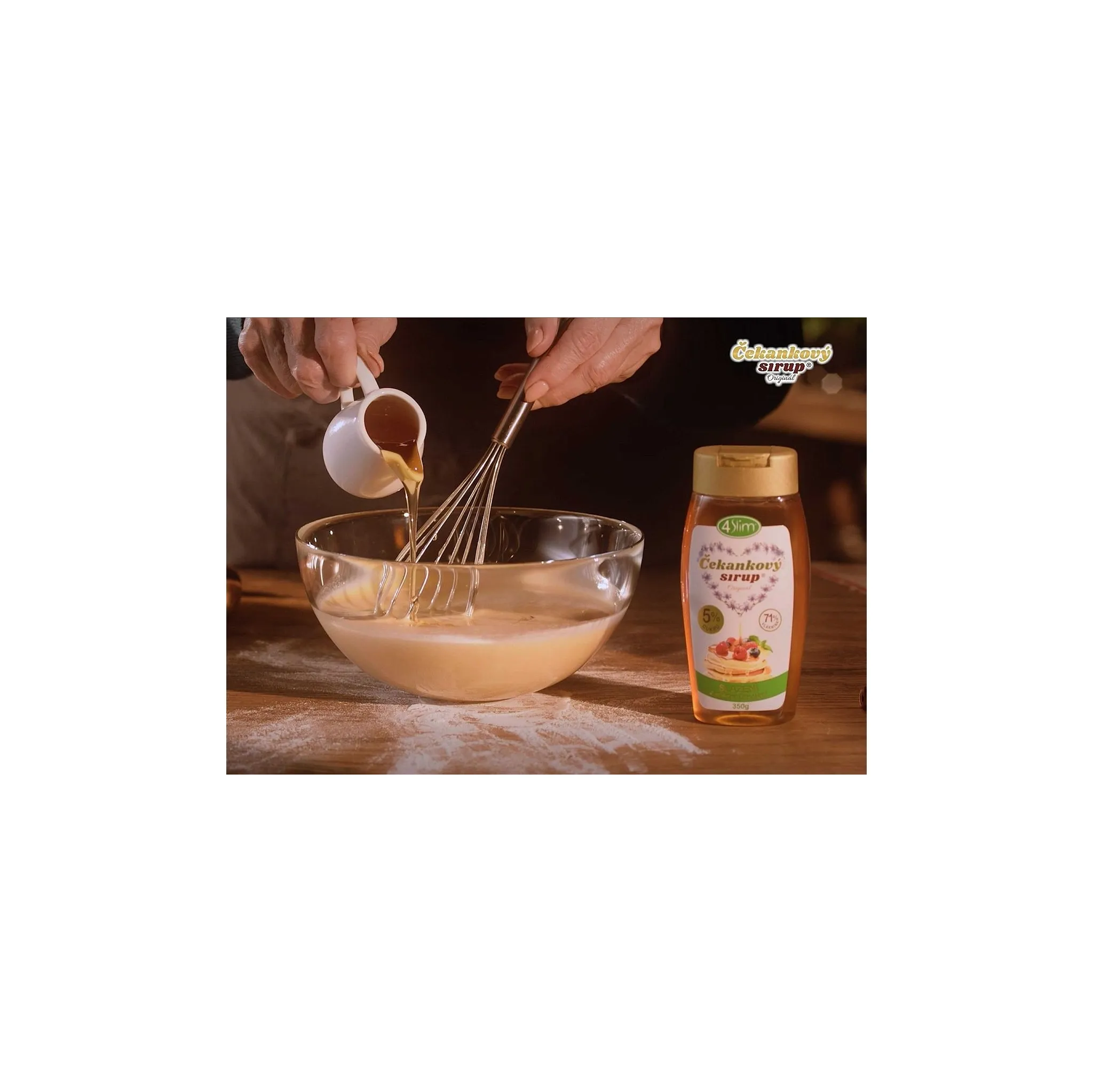 Fotografie 5 - Sladidlo 4Slim Čekankový sirup Originál 1,2 kg