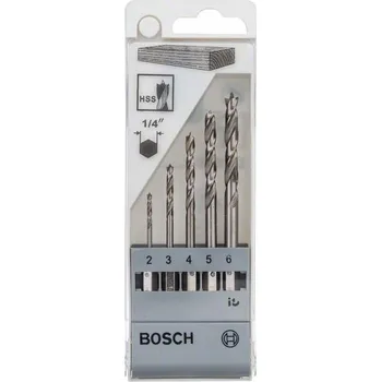 Vrták BOSCH 5dílná sada vrtáků do dřeva s šestihrannou stopkou Professional (2608595525)