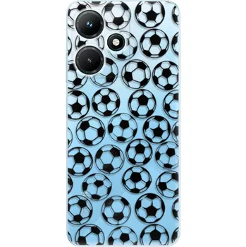 Pouzdro na mobilní telefon Odolné silikonové pouzdro iSaprio - Football pattern - black - Infinix Hot 30i