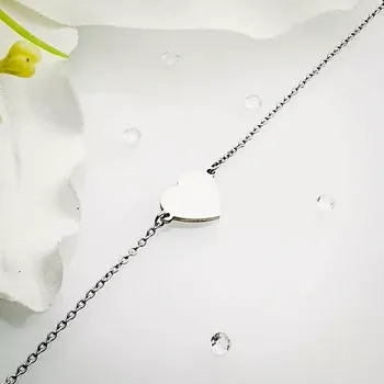 Náramek Dámský ocelový náramek - srdce plné