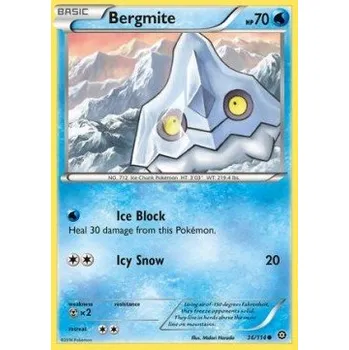 Sběratelská karetní hra Pokémon STS 036/114 Bergmite - Steam Siege Stav: Excellent, Verze: NORMAL