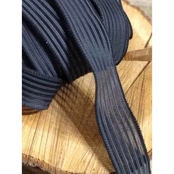 Textilní guma Prošívací pruženka šíře 25 mm barva černá