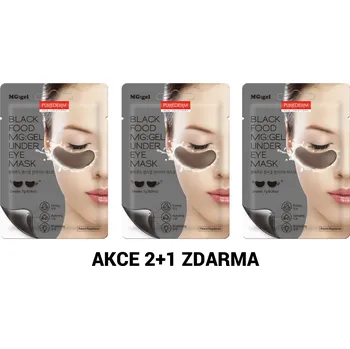 Pleťová maska Purederm MG gel Black food Černá hydrogelová oční maska AKCE 2+1 ZDARMA