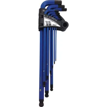 Klíč Klíče zástrčné Inbus 1.5-10, sada 9 dílů, S2, s koulí, Welzh (Welzh Werkzeug)