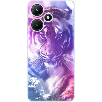 Pouzdro na mobilní telefon Odolné silikonové pouzdro iSaprio - Purple Tiger - Infinix Hot 30i