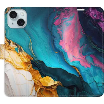 Pouzdro na mobilní telefon Flipové pouzdro iSaprio - Color Marble 31 - iPhone 15