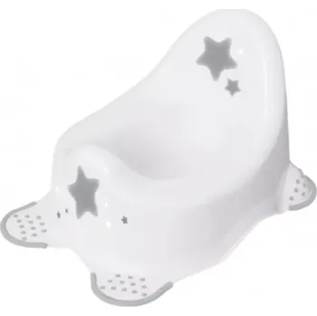 Nočník Baby Nellys Nočník s protiskluzem - Baby Star - bílá