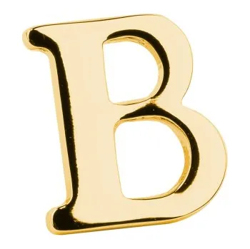 Brož Bubibubi Brož do klopy zlaté písmeno B