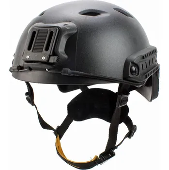 Airsoft FMA Vojenská helma FAST Base Jump - Černá