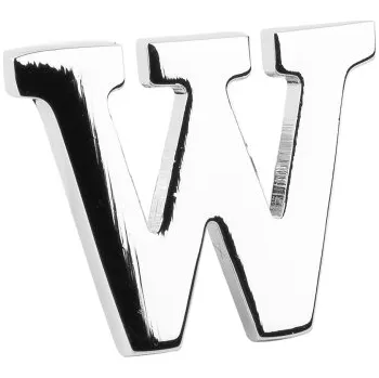 Brož Bubibubi Brož do klopy stříbrné písmeno W