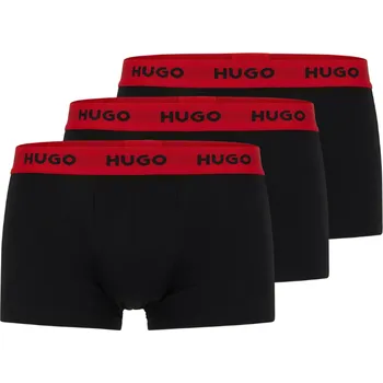Boxerky Pánské boxerky HUGO 50469786 černo červené Velikost: XL