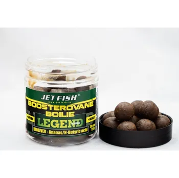 Boilies Jet Fish Boosterované Boilie Legend Range Bioliver - Ananas / N-Butyric 250ml Průměr: 24mm