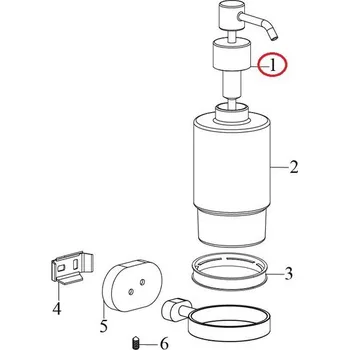 Dávkovač mýdla Ravak Pumpička k dávkovači na mýdlo X07P251
