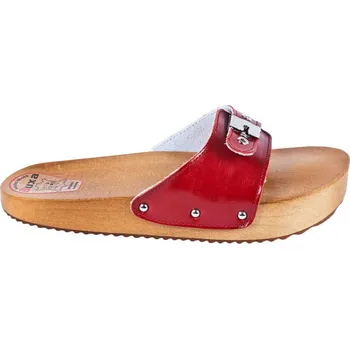 Dámská zdravotní obuv Buxa Dřeváky pro fit postavu CE1 - červená Velikost: 36