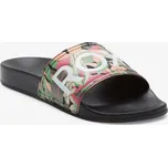 Roxy Pantofle Roxy, Slippy II black/pink/soft lime 2024 dámské Velikost: EUR36