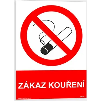 Zákaz kouření Samolepka 148 x 210 mm (A5) tl. 0.1 mm - Kód: 00322