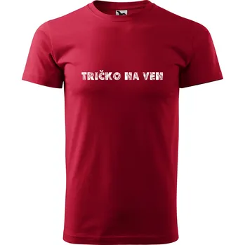 Pánské tričko Sablio Tričko s potiskem Tričko na ven - červené 2XL