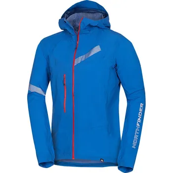 Pánské oblečení Northfinder Pánská ochranná lehká sbalitelná hardshellová skialpová bunda Dermizax™ CHABENEC, modrá, XL