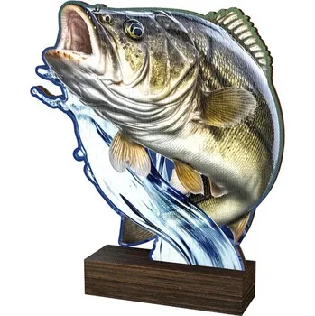 Volný čas Poháry Bauer Dřevěná plaketa WF323 | Rybaření