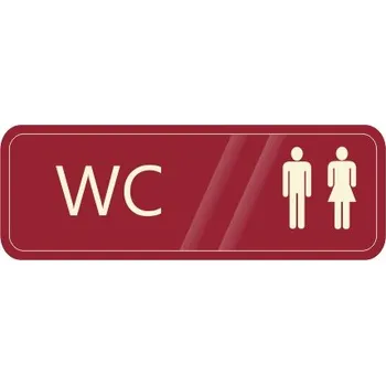 Informační tabulka WC Muži i Dámy Samolepka 200 x 70 mm tl. 0.1 mm - zelená - Kód: 02002