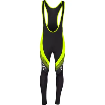 Cyklistické kalhoty Kalhoty Force F58 se šráky bez vložky, črn-fluo Velikost: XS