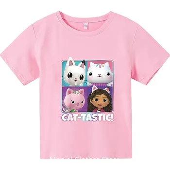 Gabby's Dollhouse Dětské tričko na motivy oblíbeného seriálu "Gabby's Dollhouse" Barva: 15, Velikost: 130