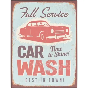 Plechová cedule Plechová cedule Car wash