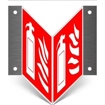 Značení Prostorové značení požární - držák s tabulkami 150 x 150 mm tl. mm - fotoluminiscenční - Kód: 10056