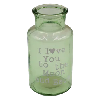 Váza Skleněná vázička, zelená