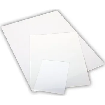 Plastová tabulka bílá bez potisku - různé velikosti 210 x 297 mm (A4) tl. 0.5 mm - Kód: 15263