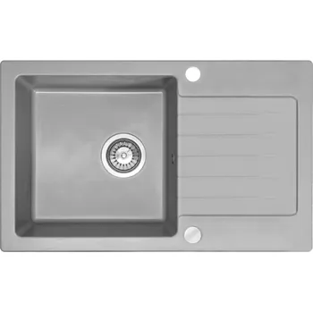 Granitový dřez Kuchyňský dřez 75x43,5 cm REA Dag grey - ZLE-00119