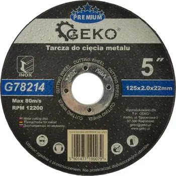 Řezný kotouč Geko Premium G78214 125 mm