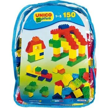 ostatní stavebnice UNICO PLUS / ANDRONI GIOCATTOLI Unico Plus Sada kostek v batůžku kompatibilní 150 dílů