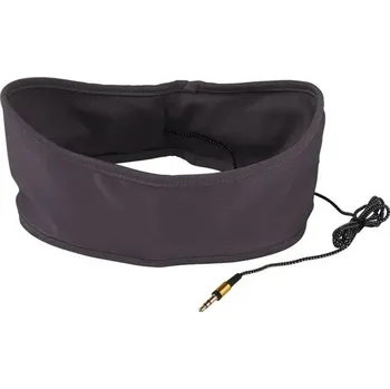 Škraboška na spaní Čelenka se sluchátky | maska na spaní - unisex - šedá