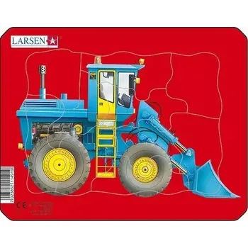 Puzzle Larsen Puzzle Pracovní stroje: Bagr 10 dílků